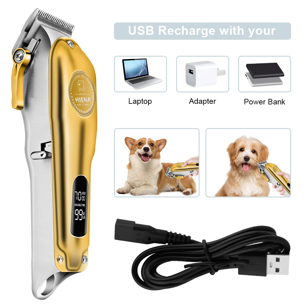 Pet Hair Trimmer Dog Hair Trimmer Dog Clipper Pet Clipper Hair Trimmer Professional Dog All Metal Rechargeable