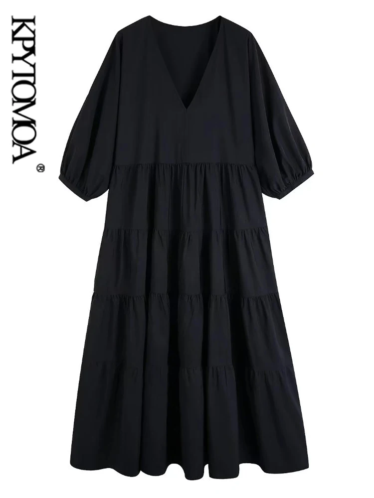 KPYTOMOA Women Fashion Poplin Panelled 