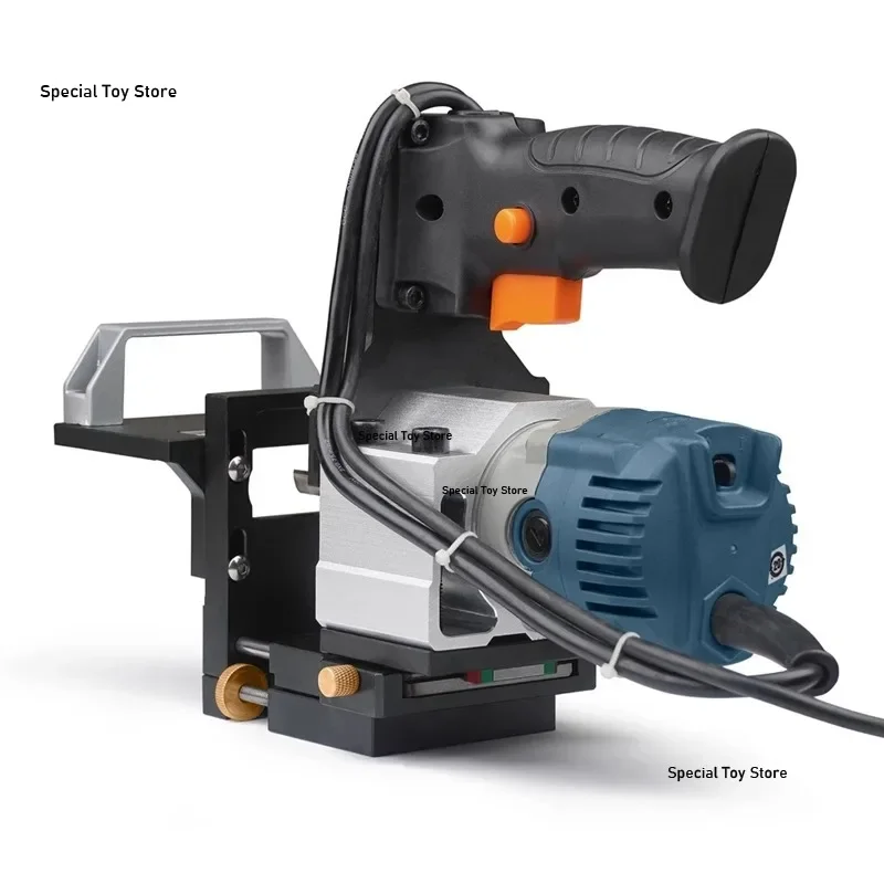 2-in-1 Slotted Support Line Rail Slotting Machine Edge Trimmer Side Hole Invisible Fastener Coat Cabinet Plate Woodworking Tool