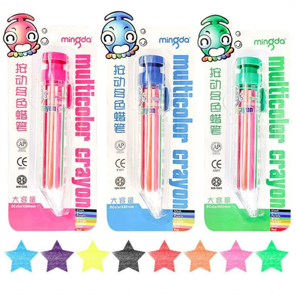 Office School Supplies Painting Pens Children Graffiti Tool Highlighter Marker Pen Colored Pencil Multicolor Crayons Oil Pastel