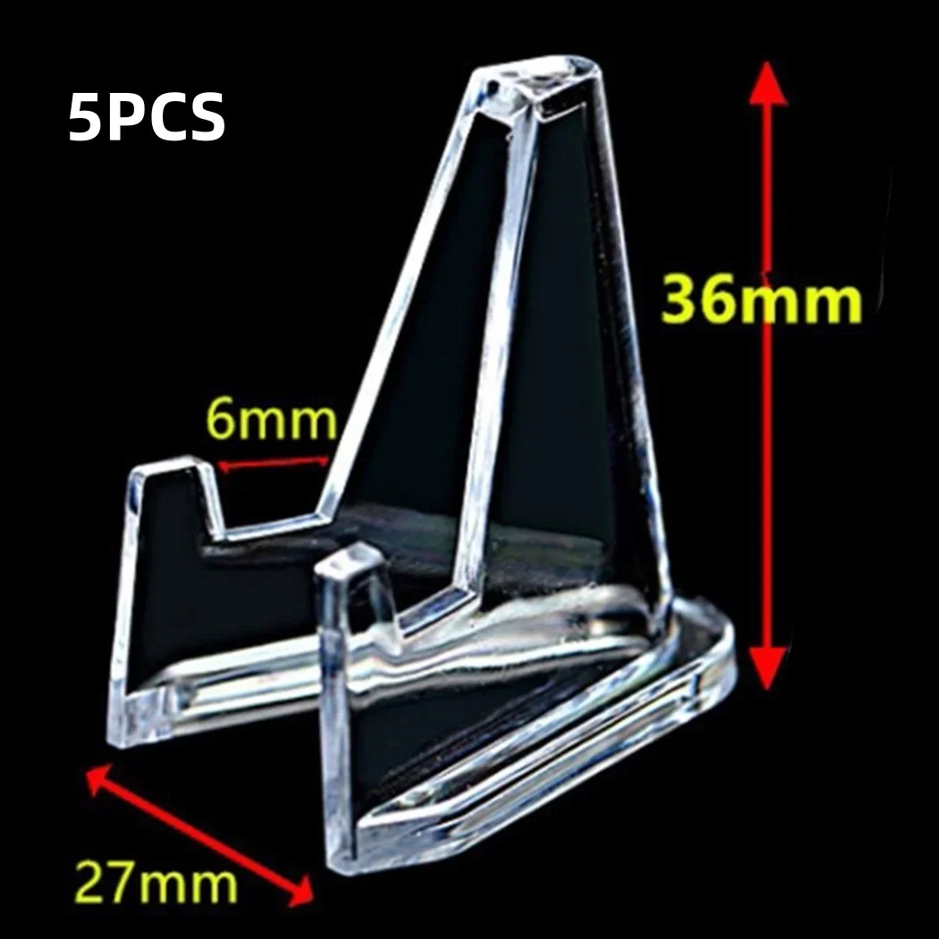 50Pcs Présentoir Chevalet Acrylique, Mini Supports De Chevalet En Acrylique, Support De Monnaie