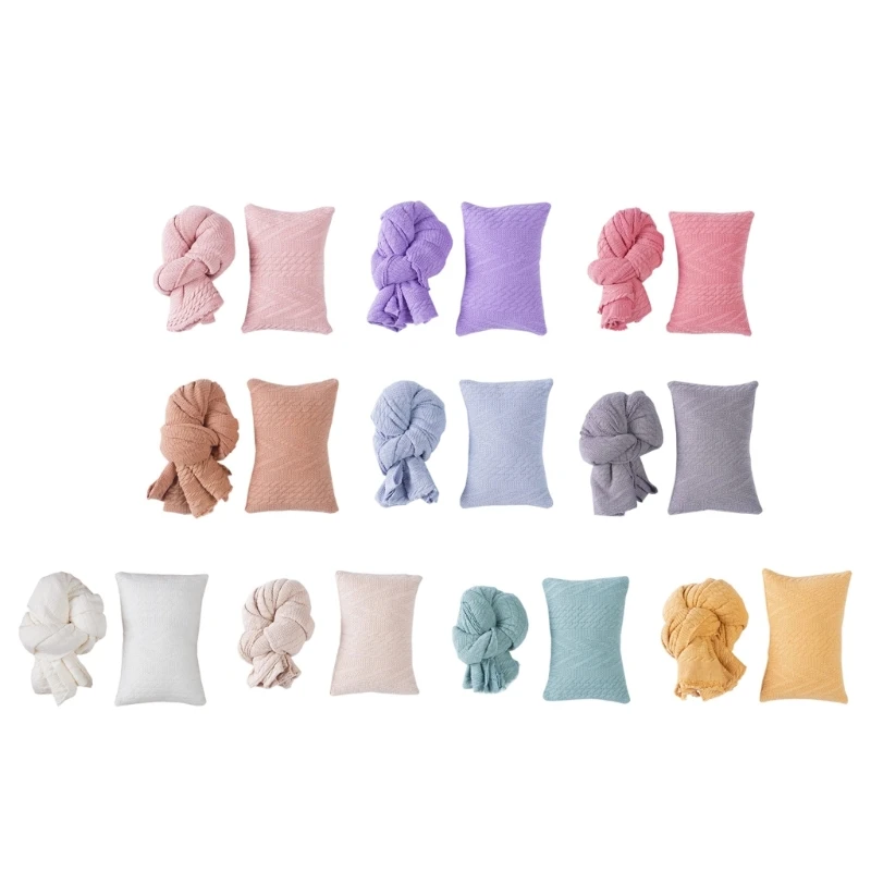 

Newborn Photography Props Pillow Milestones Blanket Photo Basket Rug Shower Gift