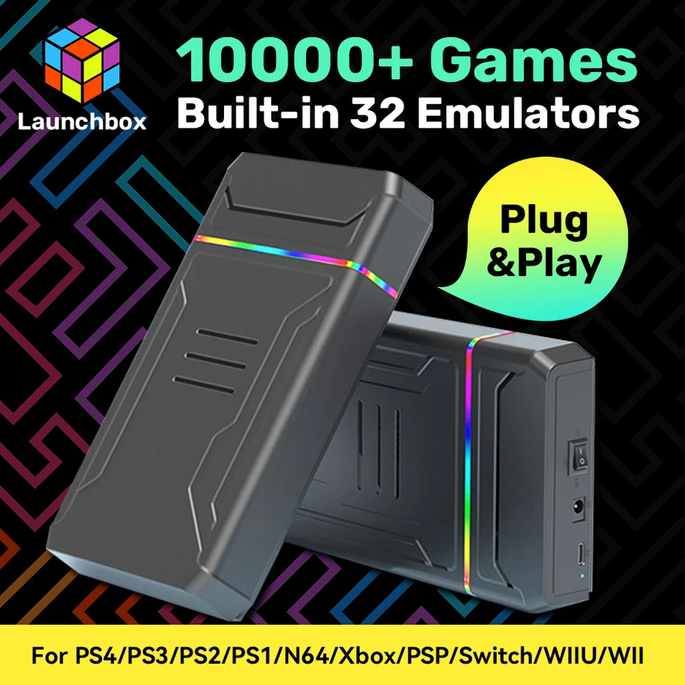 Launchbox 3T Portable Video Game Consoles With 10000+ Retro