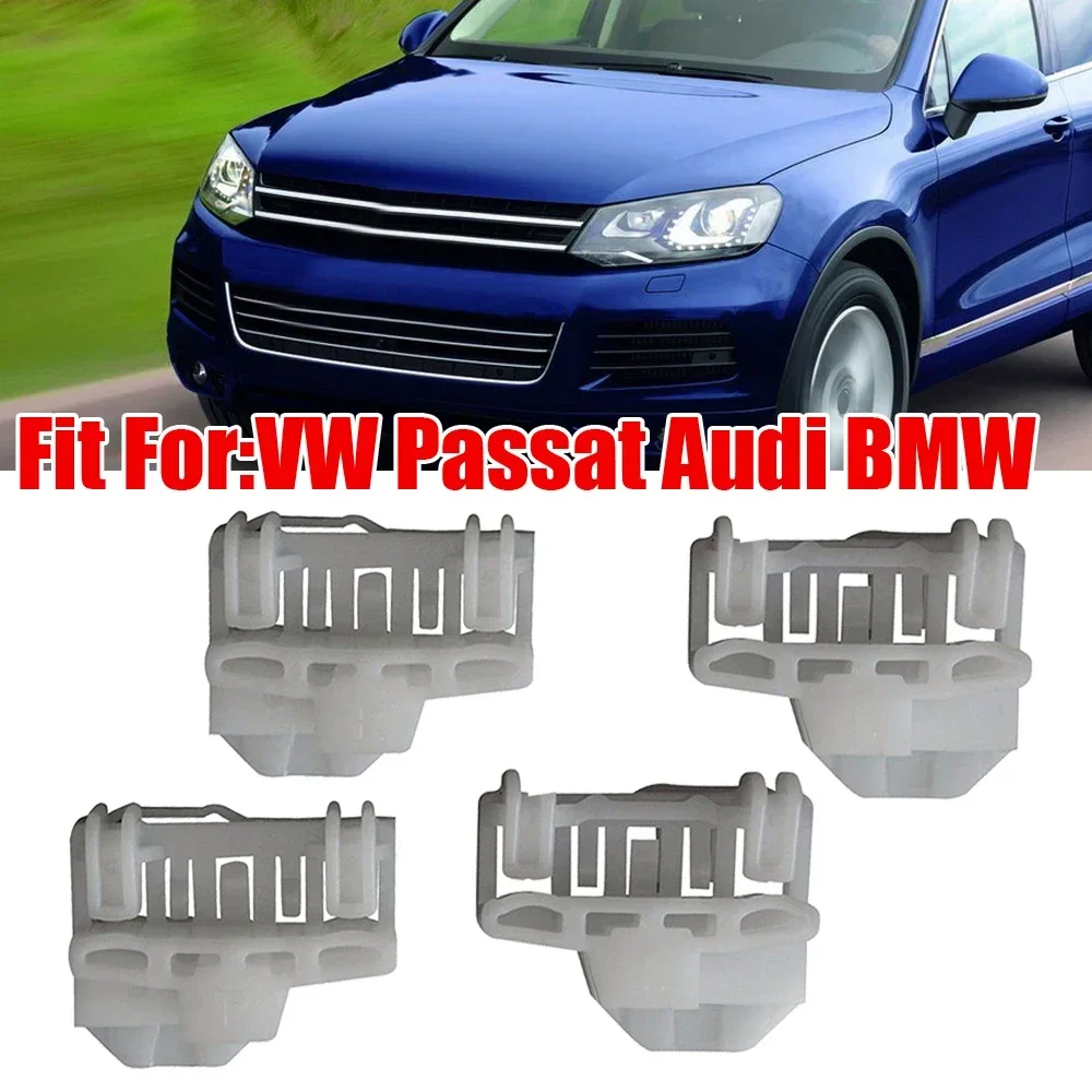 Car window regulator repair clips for VW Passat Audi 4X 2 left 2 right car glass holder