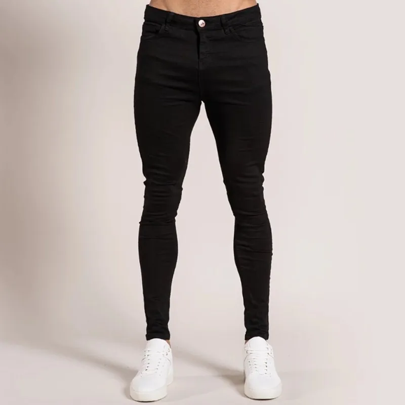 

2024 New Men's Casual Long Jeans Classic Men's Trendy Jeans Light Blue Gray Black, Casual Trend