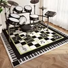 Drum Set Carpet for Study Bedroom Sound-absorbing Silent Mats Home Non-slip Sound Insulation Mat Piano Shock-absorbing Rug Tapis 3