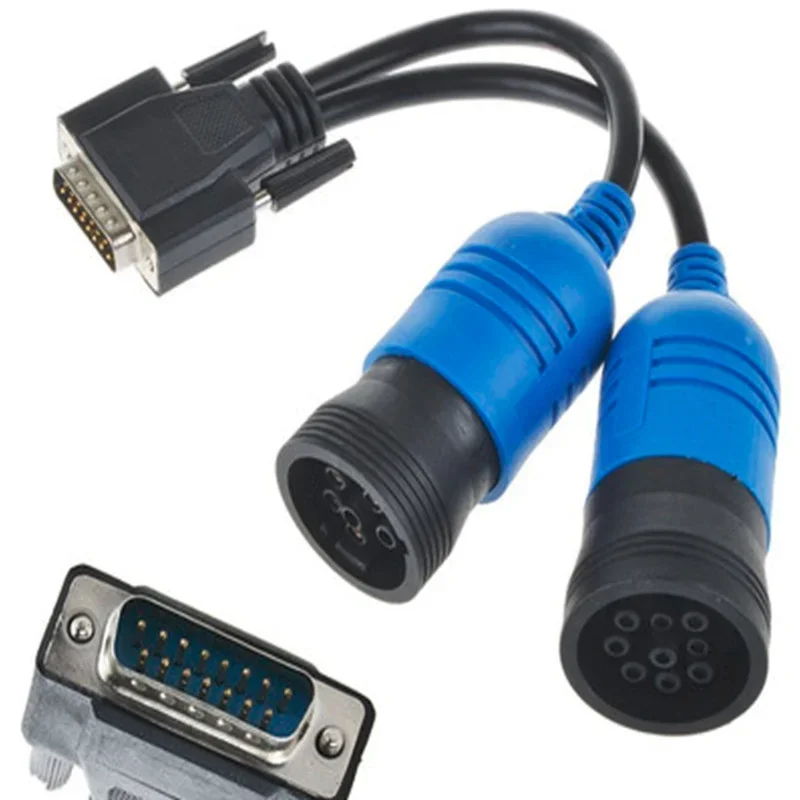 Pn 402048 6 Pin 9 Pin Y Adattatore Deutsch Per Usb Link 125032 Nexiq 2 Diesel Truck 6 Pin 9 Pin A Db15 Pin Maschio Cavo Connettore Obd