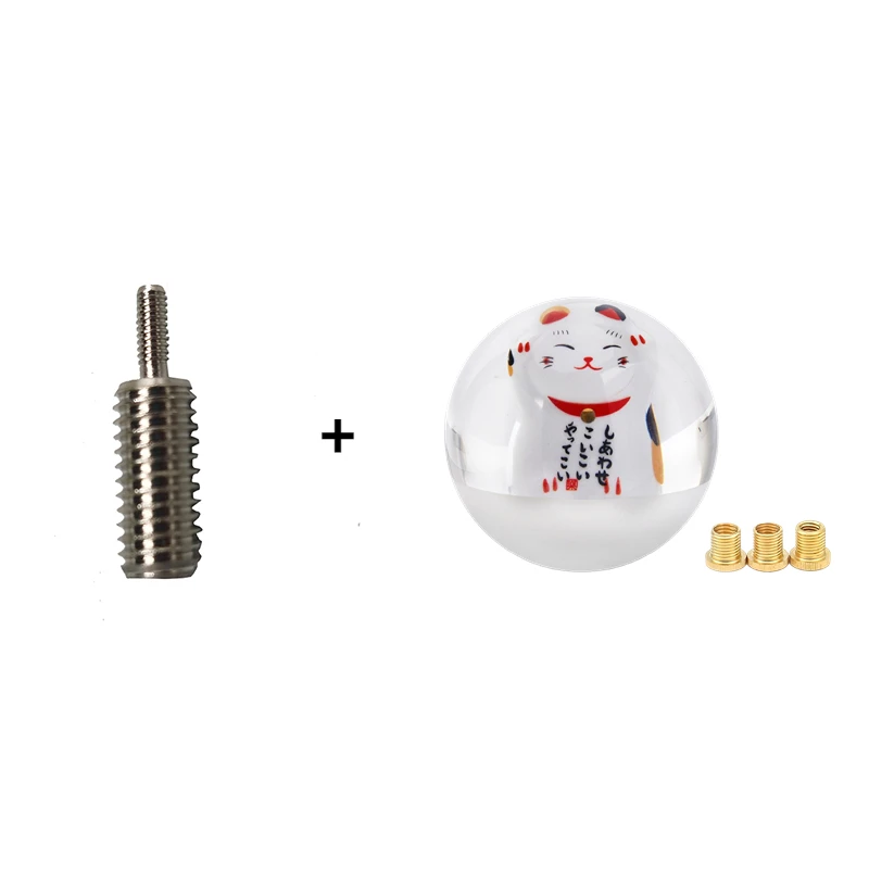 eMagTech 1 Set Adattatori Per Pomello Del Cambio Filettato Adattatore Cambio Marcia Compatibile con Logitech G25 G27 G29 G920 Parti Di Modifica M10x1.25