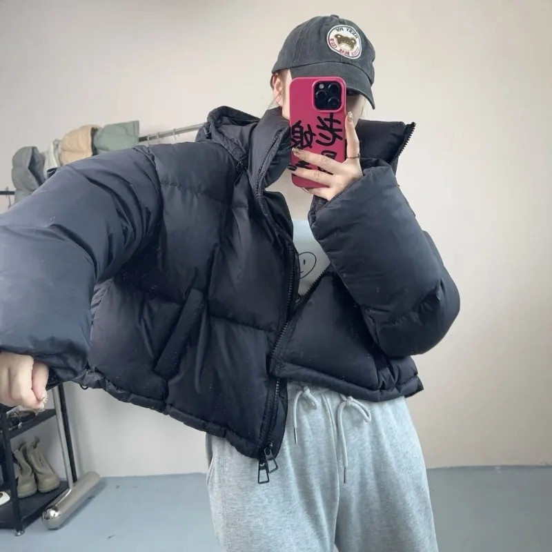 2023 New Women Down Jacket Winter Coat Female Short Parkas Loose Thick Warm Outwear Leisure Time Versatile Fashion Overcoat