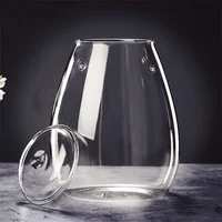 Micro Landscape Glass Bottles With Cover Fresh Green Succulent Moss Bottle Glass Vase Glass Terrarium Bonsai Home Desktop Decor 2