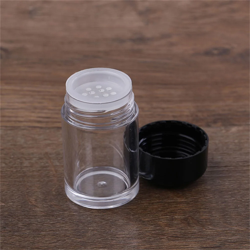 Empty Powder Jars 10ml Plastic Transparent Medicine Powder Cosmetic Container Bottle Small Test Tube Storage