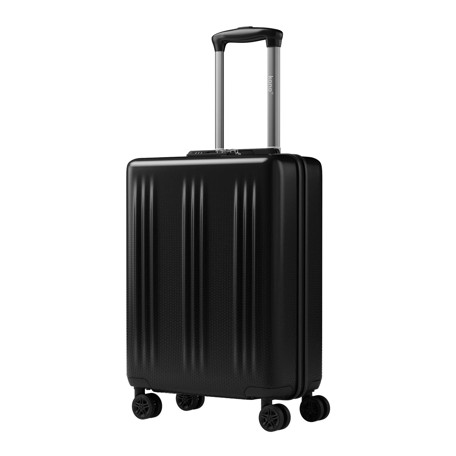 Kono Lightweight ABS+PC Hardshell Carry On Luggage, 4 Dual-Spinner Wheels & TSA Lock, Approved for Ryanair & EasyJet