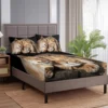 Lioness and Cub Snuggling With Each Other Fitted Sheet Deep Pocket Lightweight Bedding Set 2 Pillowcases 3 Piece 2