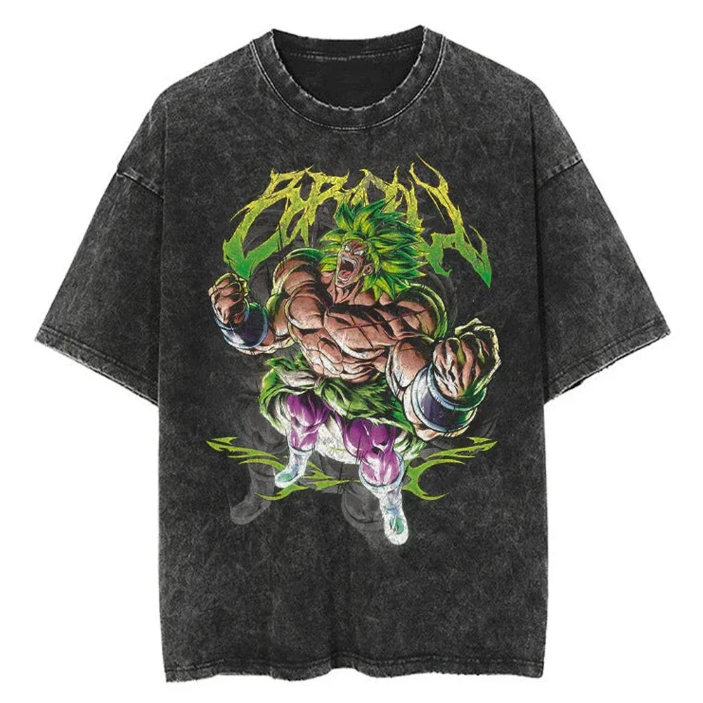 2026 Japan Anime Dragon Ball Bedrucktes T-Shirt für Herren und Damen, gewaschenes T-Shirt, hochwertiges Vintage-Baumwoll-T-Shirt, Harajuku-Oberteile – Detail 20