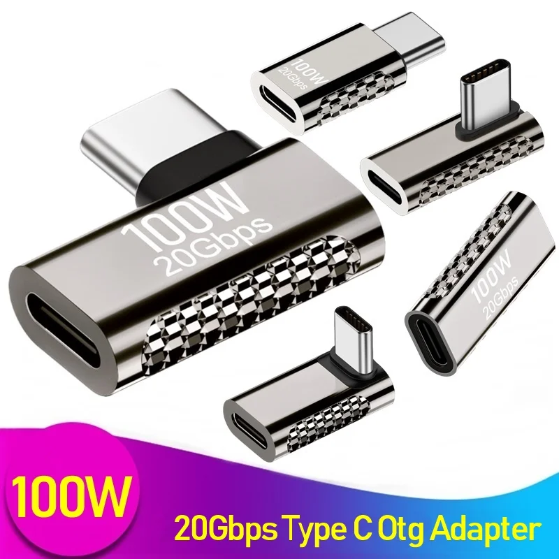 Zinc Alloy USB Type C Adapter OTG 20Gbps Data Transfer USB C 8K Vedio