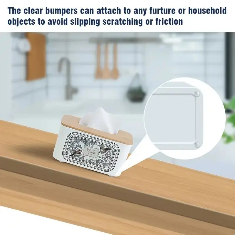 Adhesive Anti-collision Mat 100 Pieces 8*2 Drawer Cutting Board Furniture Bumper