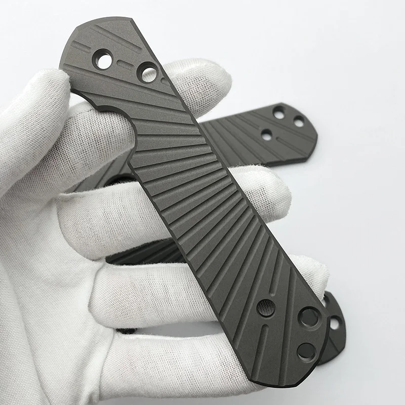 1 Piece Titanium Alloy Folding Knife Grip Patch Scales For Chris Reeve