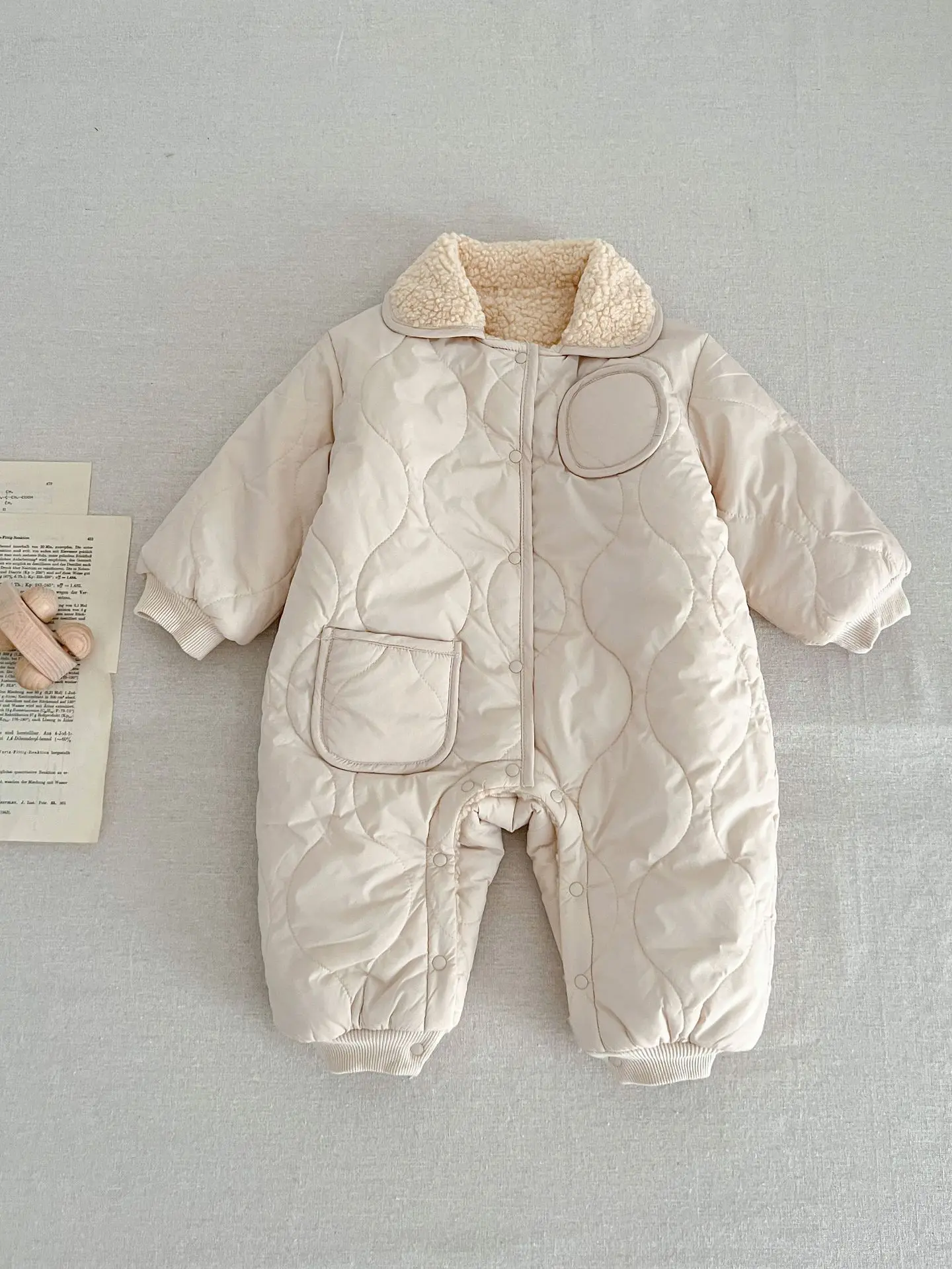 

Winter Baby Clothes 2023 Newborn Baby Romper Velvet Warm Infant Girl Boy Jumpsuits Outerwear One-Piece Toddler Baby Snowsuit Boy