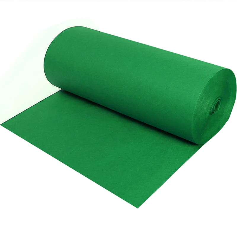 Festival Celebration Wedding Green Carpet Non-woven Fabric Aisle Anti Slip Carpet Material 1