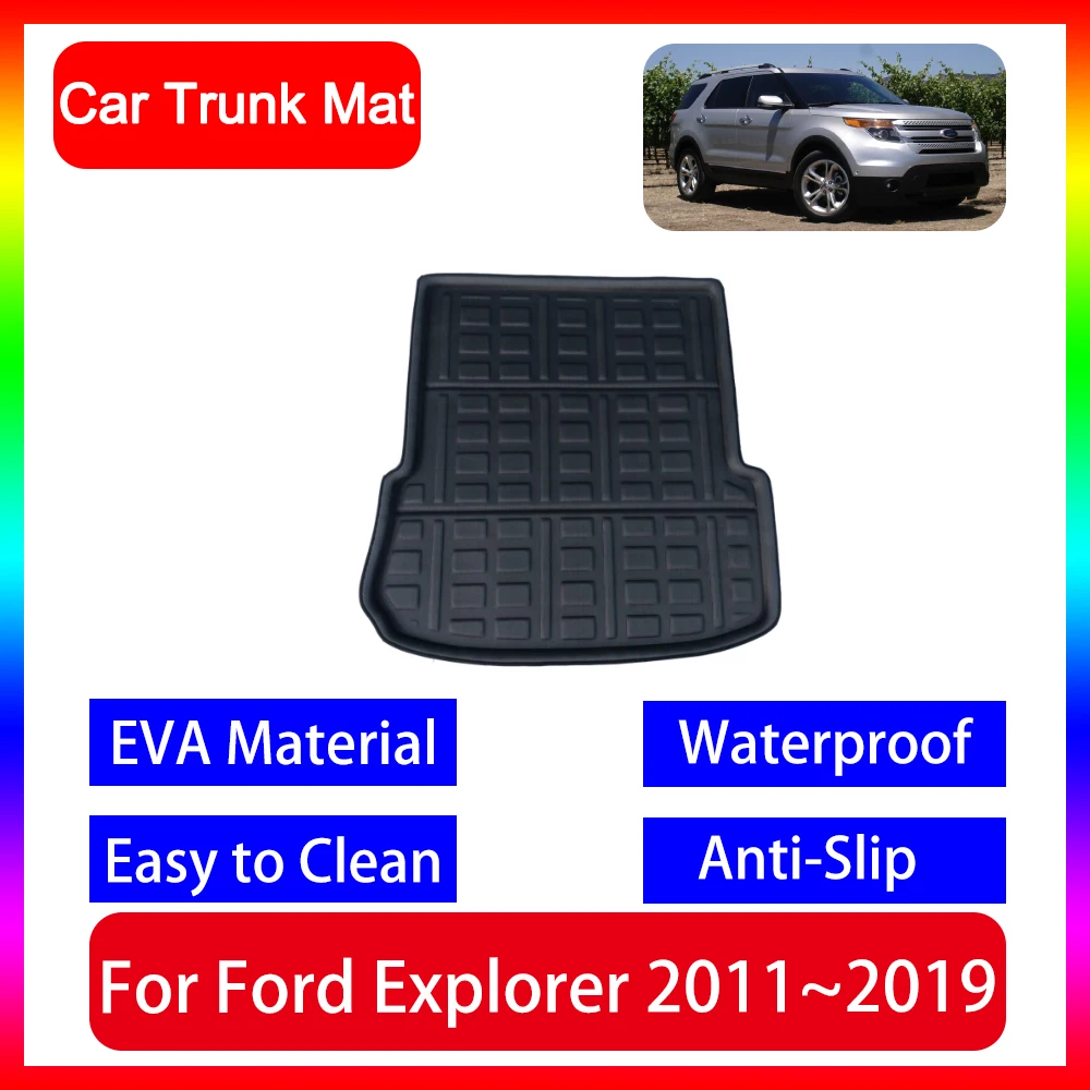 

For Ford Explorer Classic U251 MK5 2011~2019 2012 2015 2018 2019 Car Mat Waterproof Anti-slip Rear Boot Cargo Pad Storage Trunk