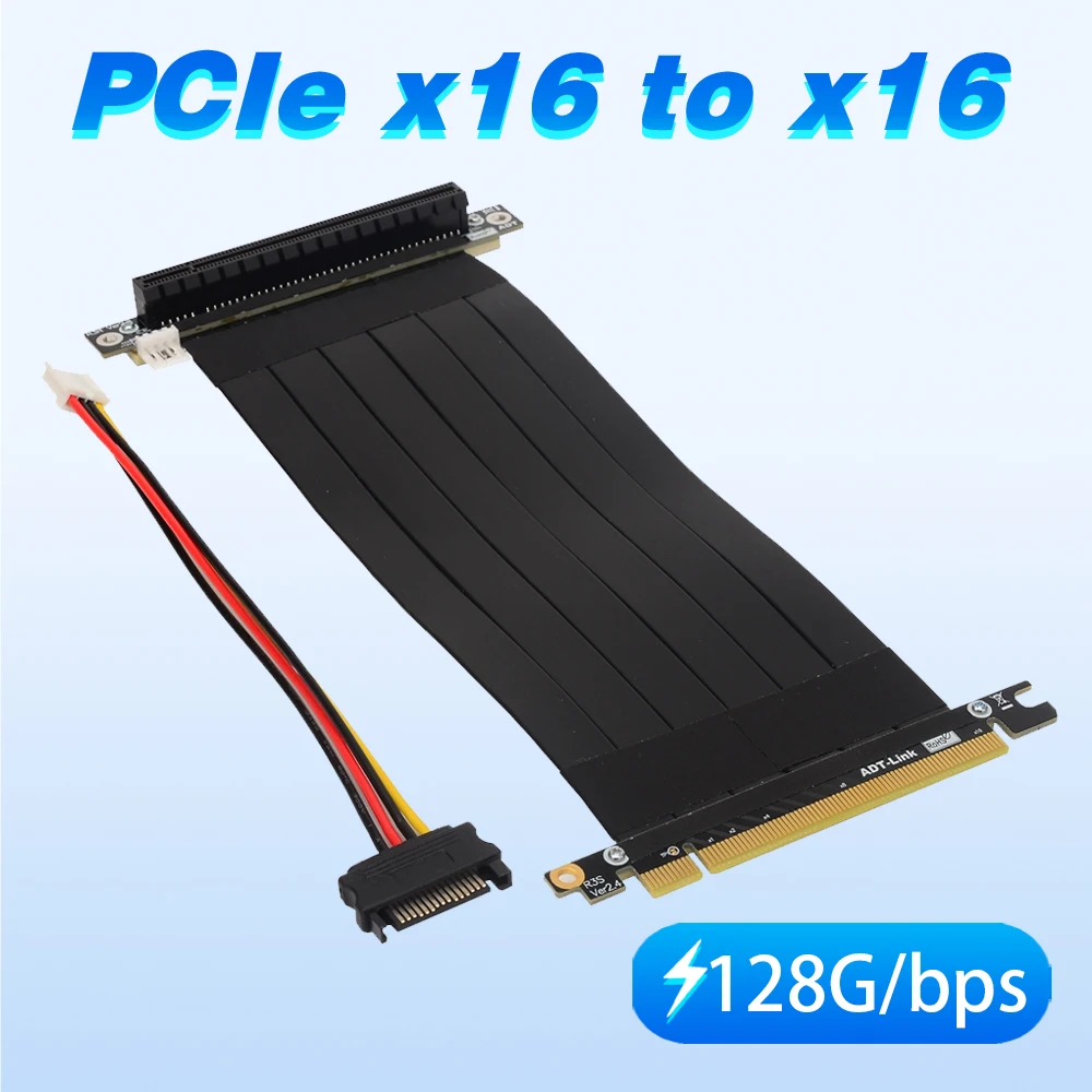 

RTX3060 PCI E 3.0 X16 Graphics Card Mining Riser Extension Cable with SATA 4Pin Power for X99 Server Motherboard Ethereum Miner