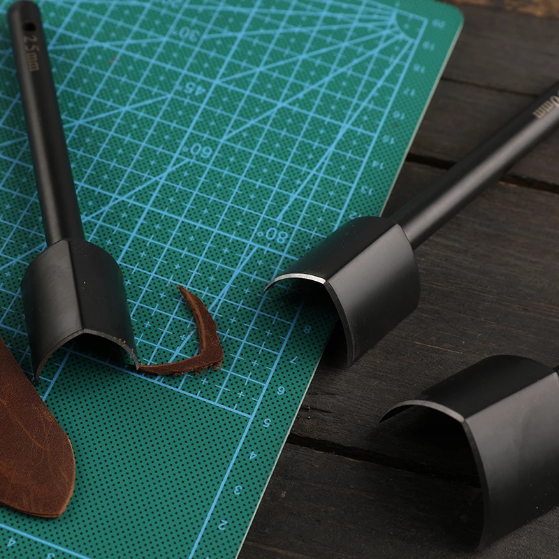 25/30/40mm V-Shaped Leather Cuttting Tool Punch Cutter DIY Leather Craft Tools V Shape Cutter Punching for Belt Wallet
