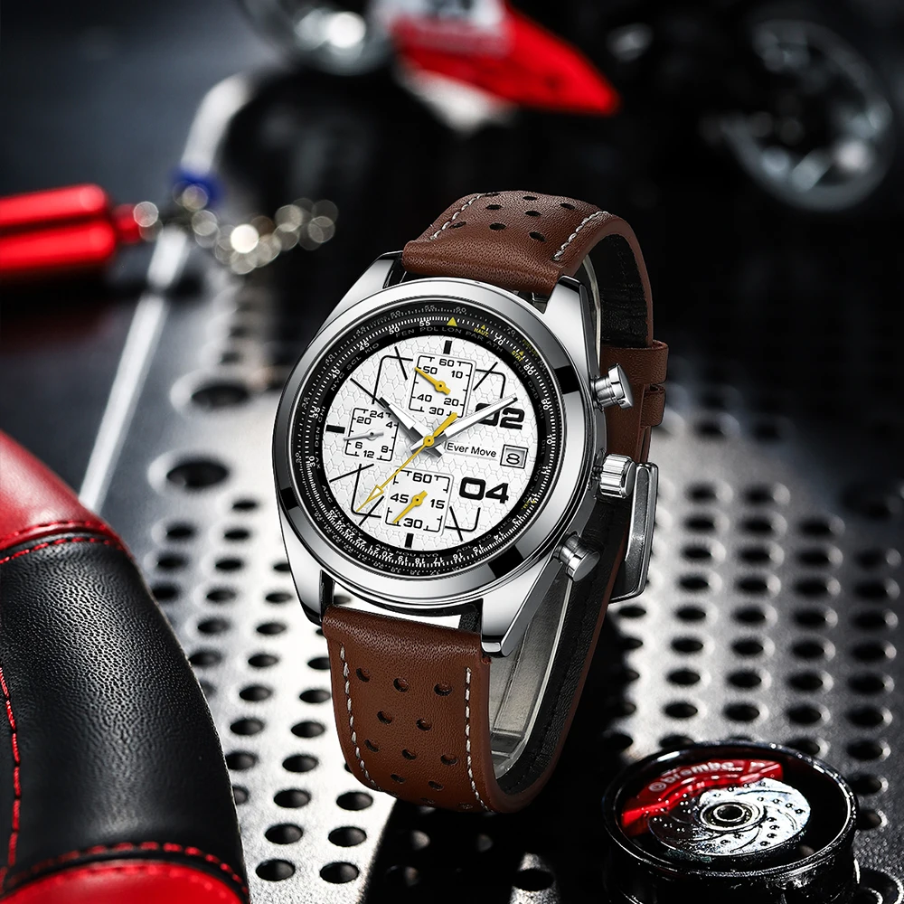 Ever Move Brand Launches A New Men's Multifunctional Waterproof Timing Quartz Watch For High-End Luxury Business Sports