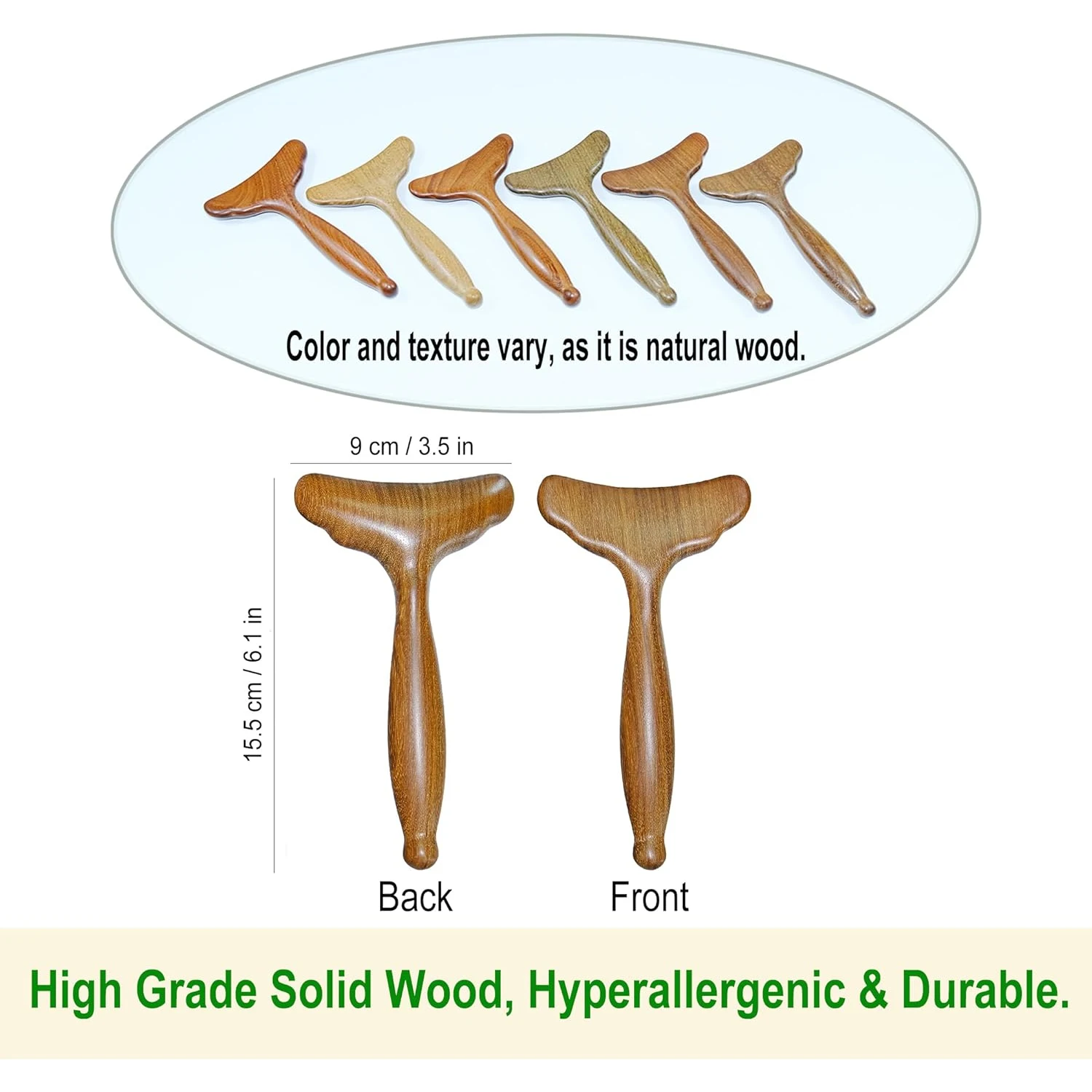 Lymphatic Drainage Massager Wooden Massage Tools Body Gua Sha Paddle for Muscle Release Pain Relief Trigger Point Deep Tissue