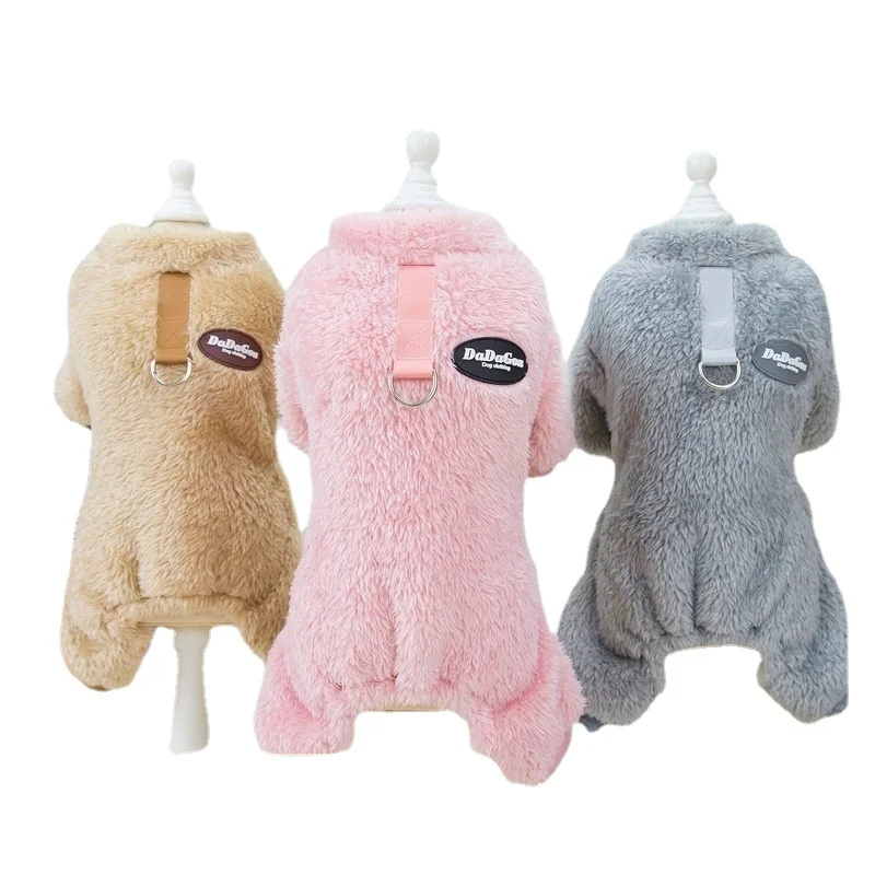 

Зимняя одежда для собак, теплая флисовая Пижама для маленьких собак, комбинезон для щенков и кошек, Комбинезоны для чихуахуа, костюм Йорка, комбинезон для домашних животных