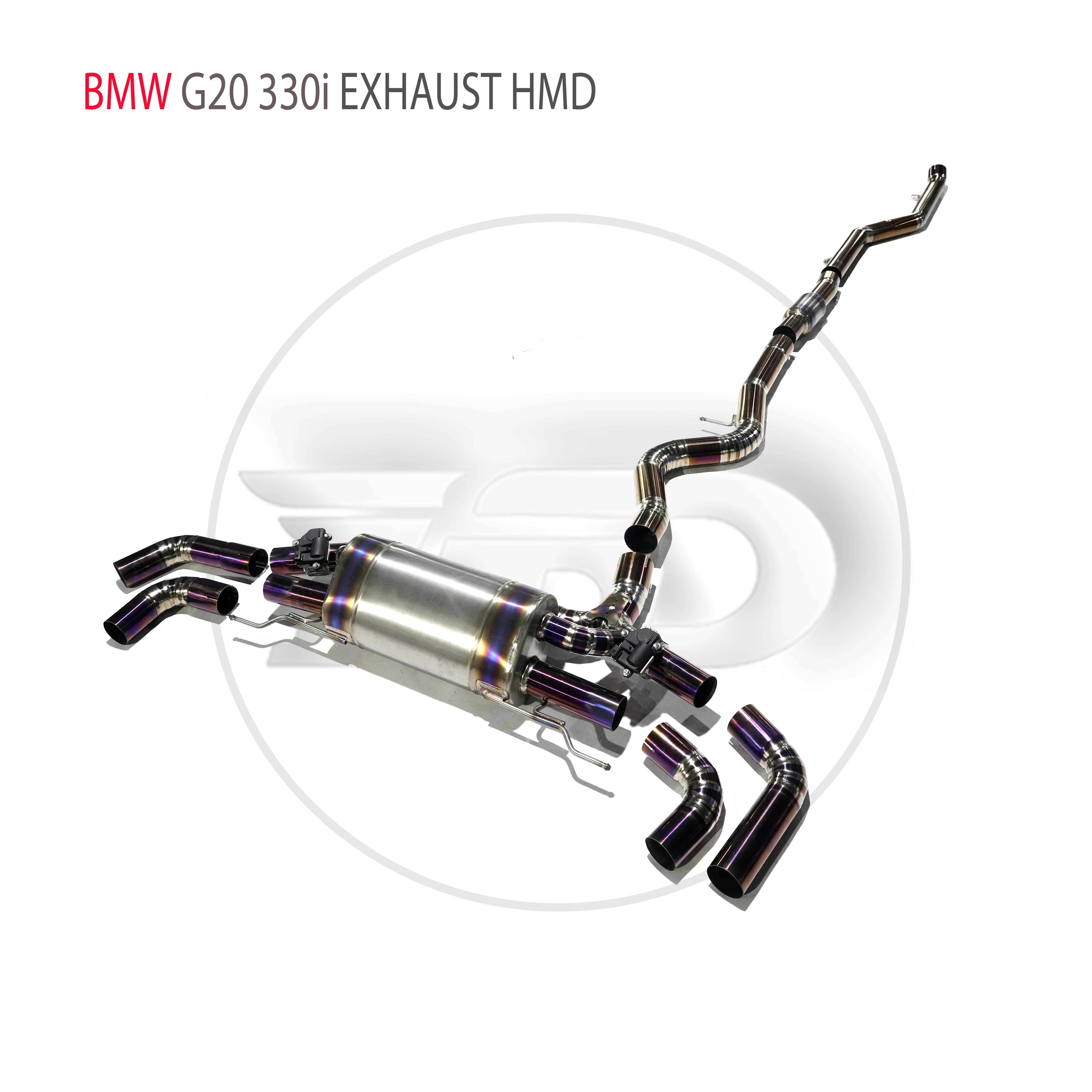 HMD-Titanium-Alloy-Exhaust-System-Catback-Is-Suitable-For-BMW-330i-325i ...