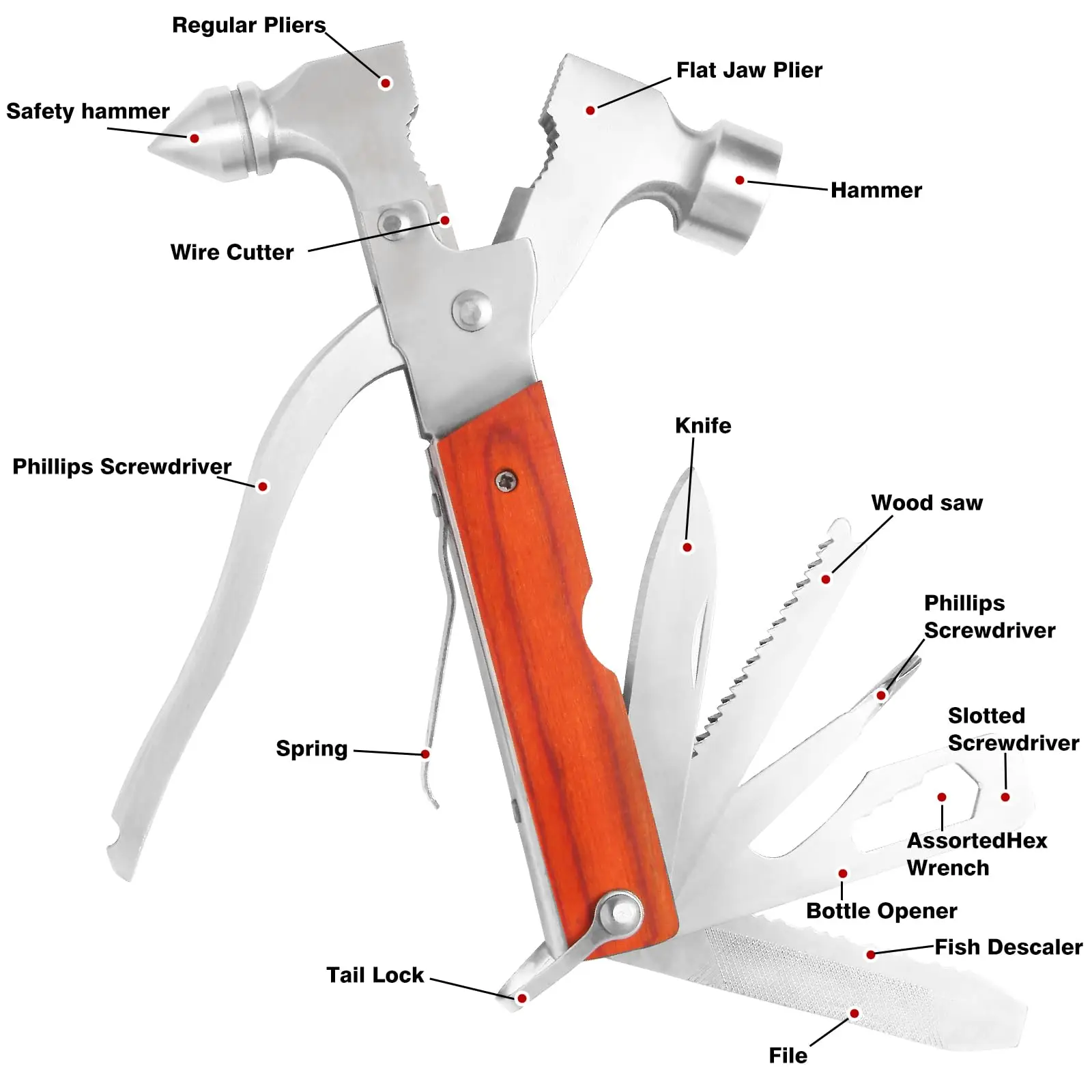 Multitool Car Escape Hammer 2