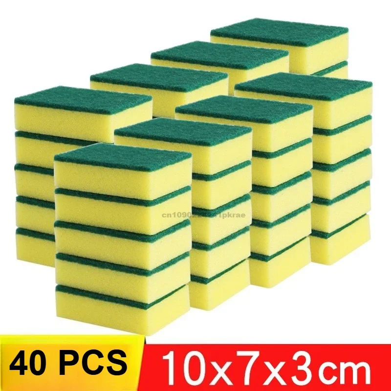 Deluxe Non-Scratch Double-Sided Absorbent Cleaning Sponge for Household and Kitchen Use
