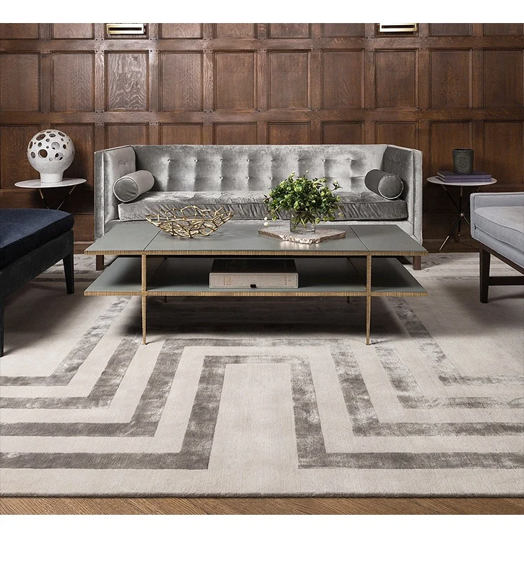 

Hot Selling Modern Living Room Wool Round Handmade Custom Carpet Rug
