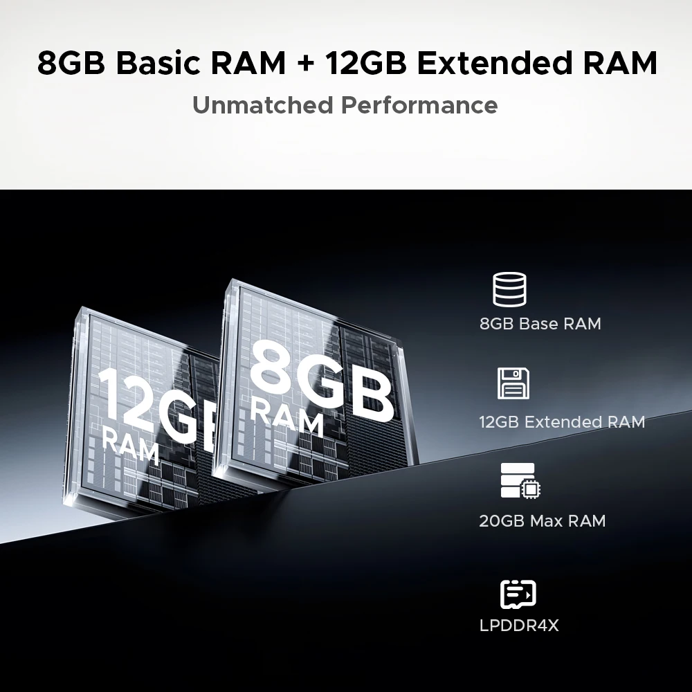 DOOGEE T36 Android 15 Tablet 12'' FHD+ 90Hz IPS Display 8GB 256GB Unisoc T620 Octa Core 8800mAh Large Battery Widevine L1 5