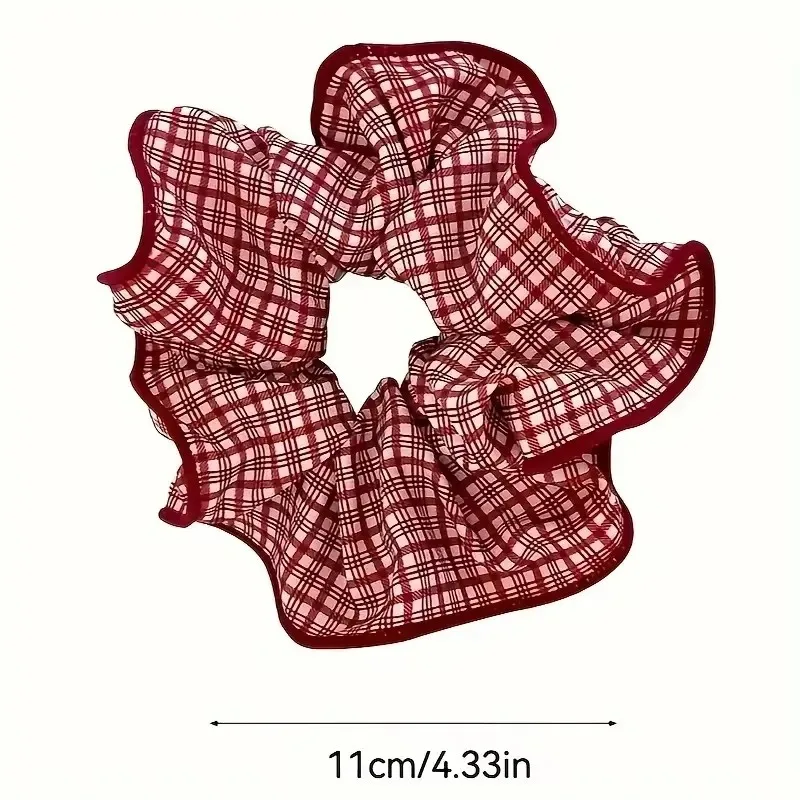 1/3 Stück hochwertige rote Haargummis mit niedlichem Punktmuster für Damen und Mädchen, weiche, elastische Haargummis, sanfte Haarbänder, modische Haaraccessoires_voghion.com