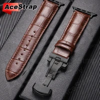 Bracelet à boucle papillon en or pour Apple Watch Ultra3 2 49mm, Bracelet à motifs en bambou pour Iwatch 10 11 46mm 42mm 9 8 7 6 SE 5 3