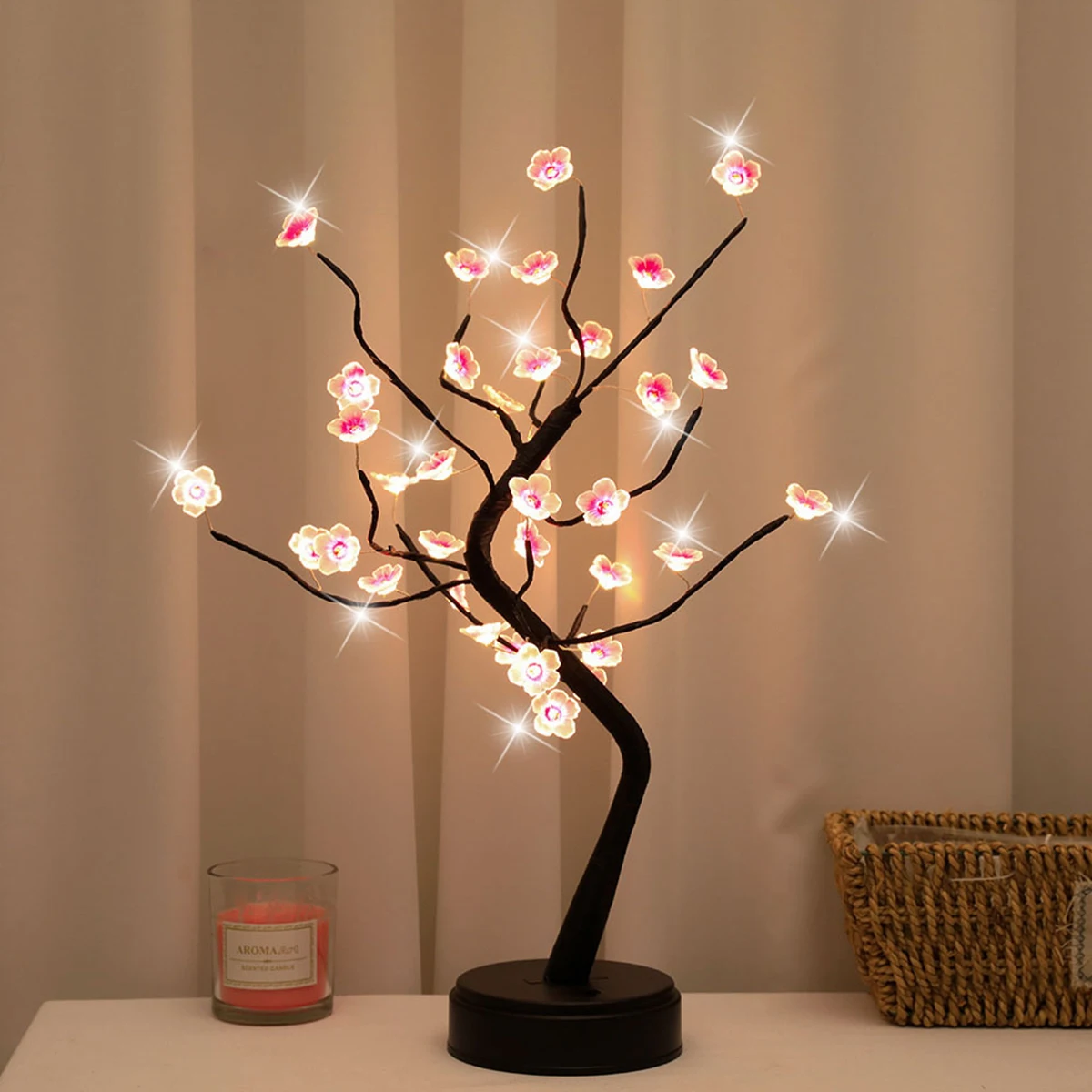Lámpara De árbol De Cerezo, Luz De árbol Bonsái Con 36 Luces LED De