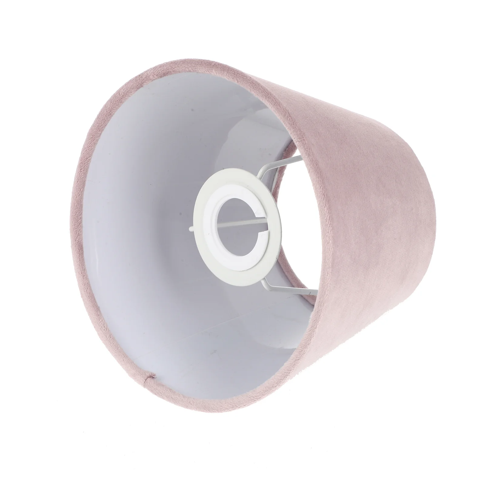 

Light Bulbs Velvet Lampshade Barrel Shades Table Medium Pink Desk Household Drum