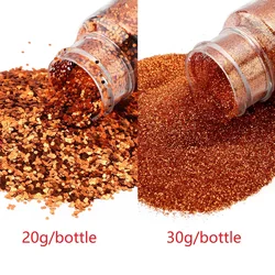 Vibrant Glitter Sprinkles for Creative DIY Makeup and Nail Art (Copper)
