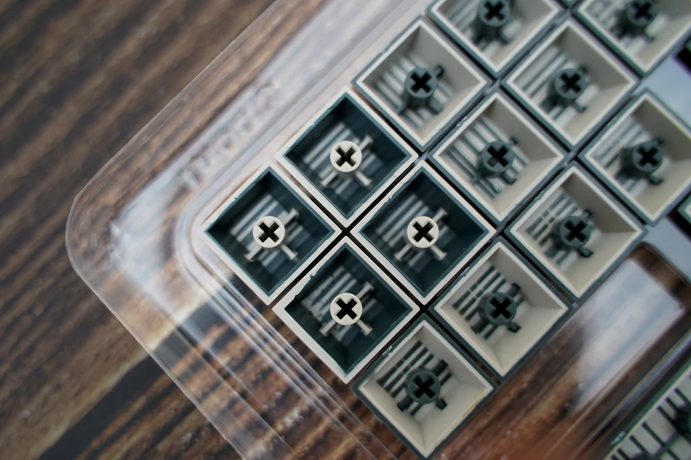 domikey inky silent forest cherry profile keycaps para mx stem teclado poker