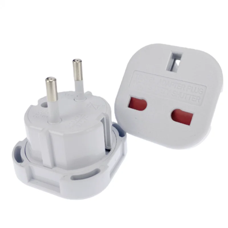 Adaptador electrico enchufe europeo hacia enchufe ingles lle929 adaptador  convertidor