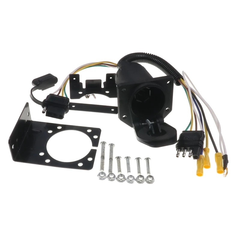 

Trailer connector, trailer plug adapter, American 4-pin to 4+7-pin converter, RV power supply, tail light connection for cars