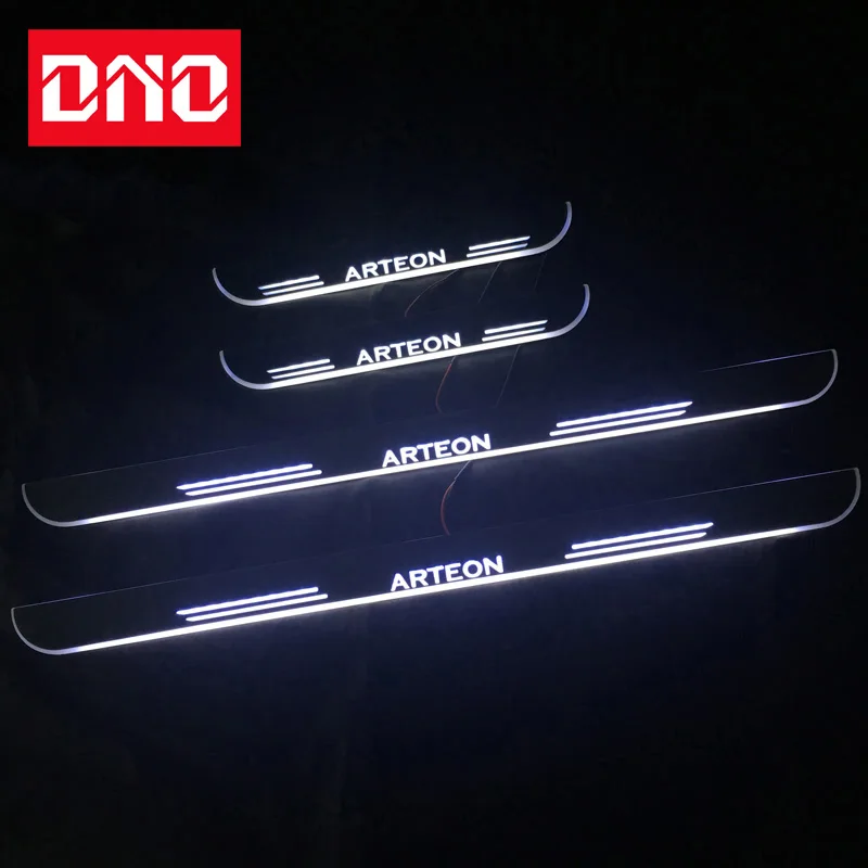 Trim Pedal Led Car Light Davanzale Battitacco Piatto Pathway Dynamic Streamer Lampada Di Benvenuto Per Volkswagen Vw Arteon 2017 2018 2019