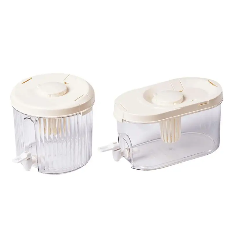 

Beverage Dispenser With Spigot Cold Water Pitcher Beverage Dispenser With Infuser Large Capacity Leak-Proof Iced Dispenser
