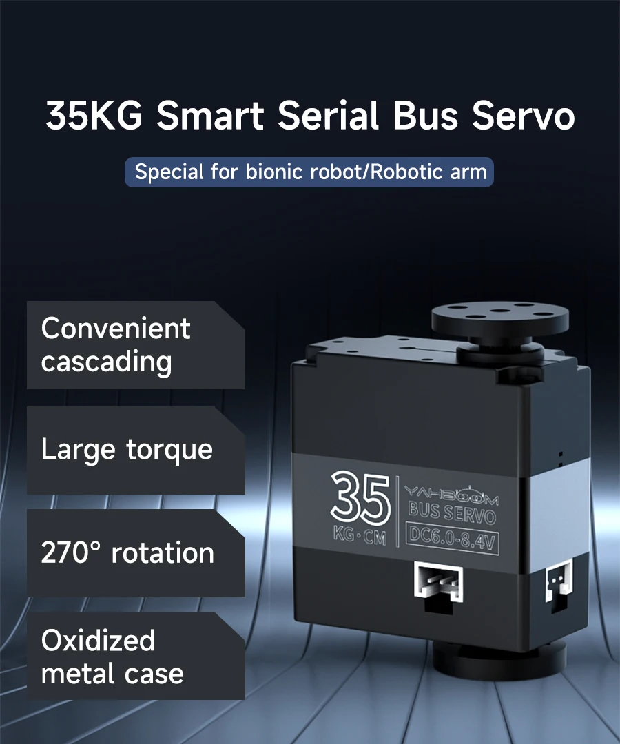 Servo großes Drehmoment 35kg Metall getriebe digitale Servos 270 ° für RC Autozubehör Fernbedienung Spielzeug auto Roboter Arm bionischer Roboter – Detail 6