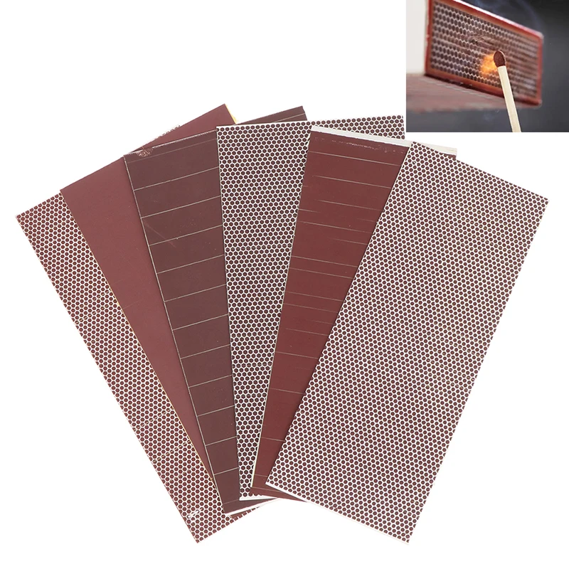 Matchstick Striker 1sheet Adhesive Matches Skin Flame Paper Phosphorus Sheet DIY Candle Accessories Outdoor Ignition