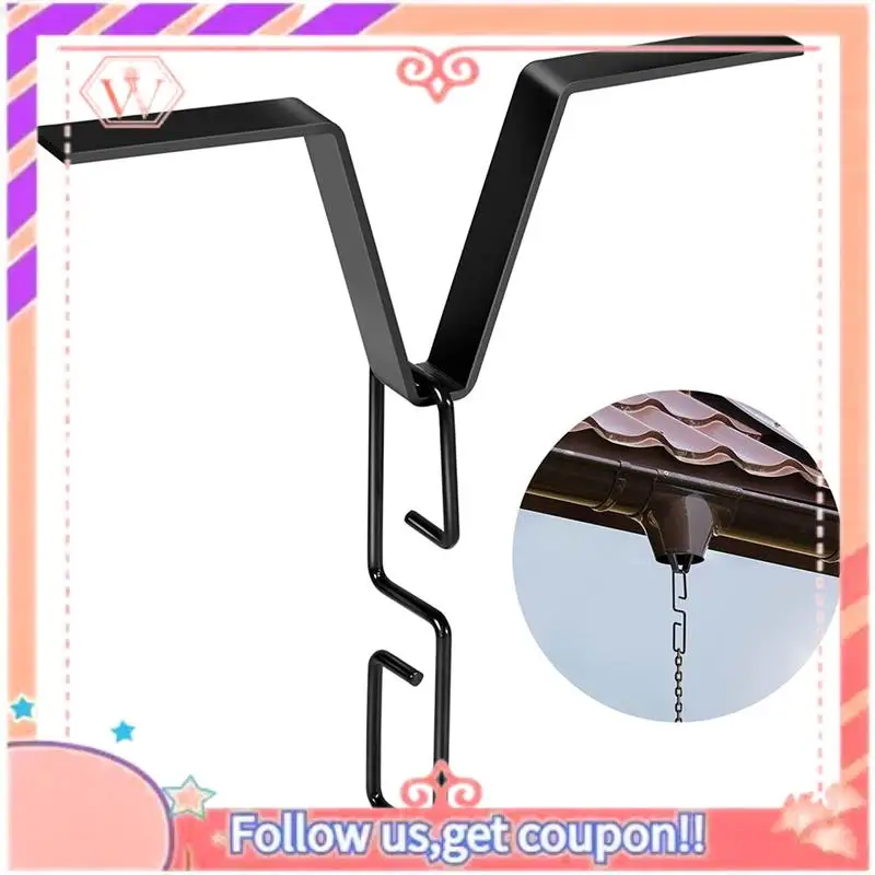 Upgraded Rain Chain Hook Rain Chain Anchor, Garden Gutter Positioner, Retainer For Installation