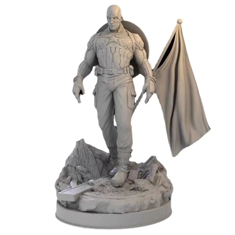 

1/24 75mm Resin Figure Model Kit American Hero Modeling Steve Rogers Unassembled and Unpainted DIY Toys Free Shipping