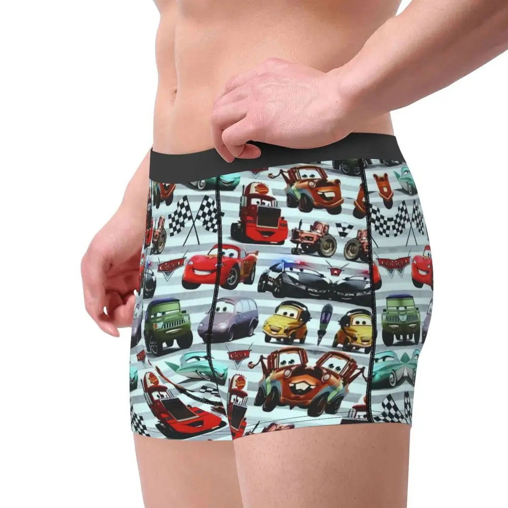 Custom Lightning McQueen Car Collage Boxers Shorts Men's Briefs Underwear Cool Underpants