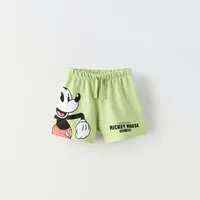 Boys Casual Sports Shorts Cartoon Print Loose Shorts New Summer 2024 Fashion Solid Color Cute Versatile Shorts For Children 2